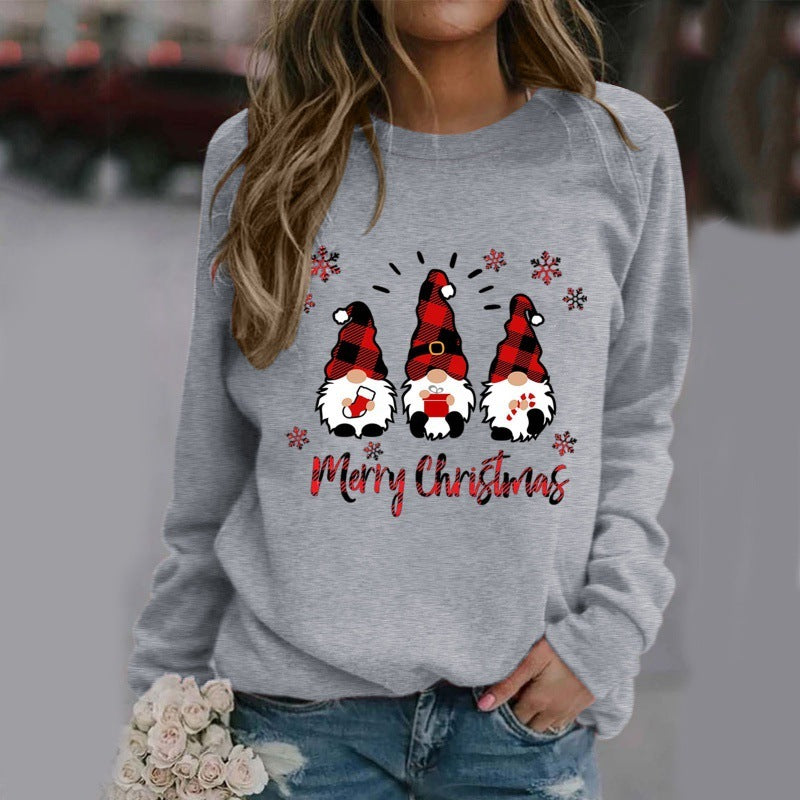 Women's Christmas Hoodie Winter Round Hoodie