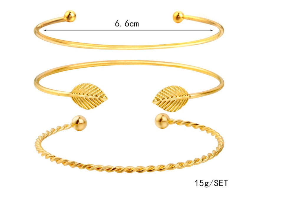 Modyle   Gold Color Crystal Wedding Bracelets Set CZ Stone Heart Bracelets Bangles For Woman