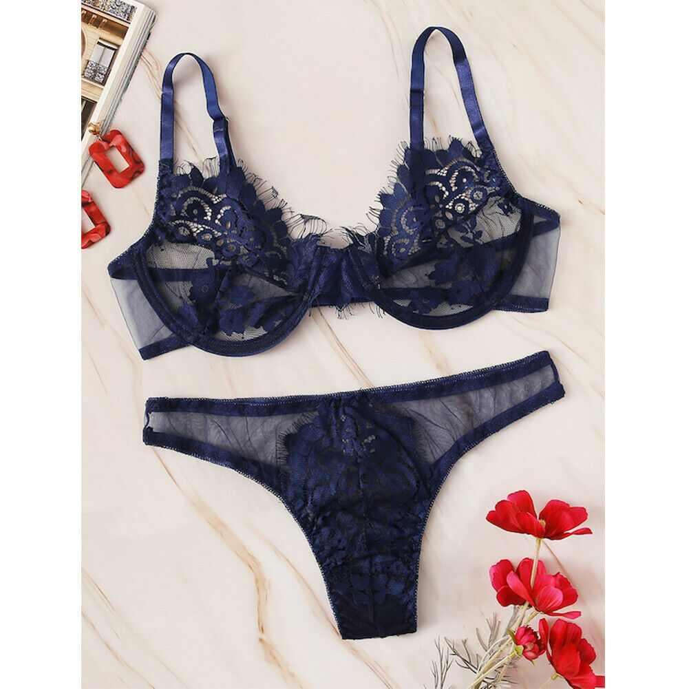 Lace comfortable underwear ladies bra set