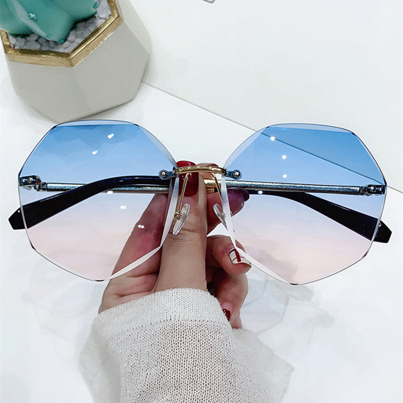 Glasses Cut-edge Sunglasses Polygonal Ladies Sunglasses