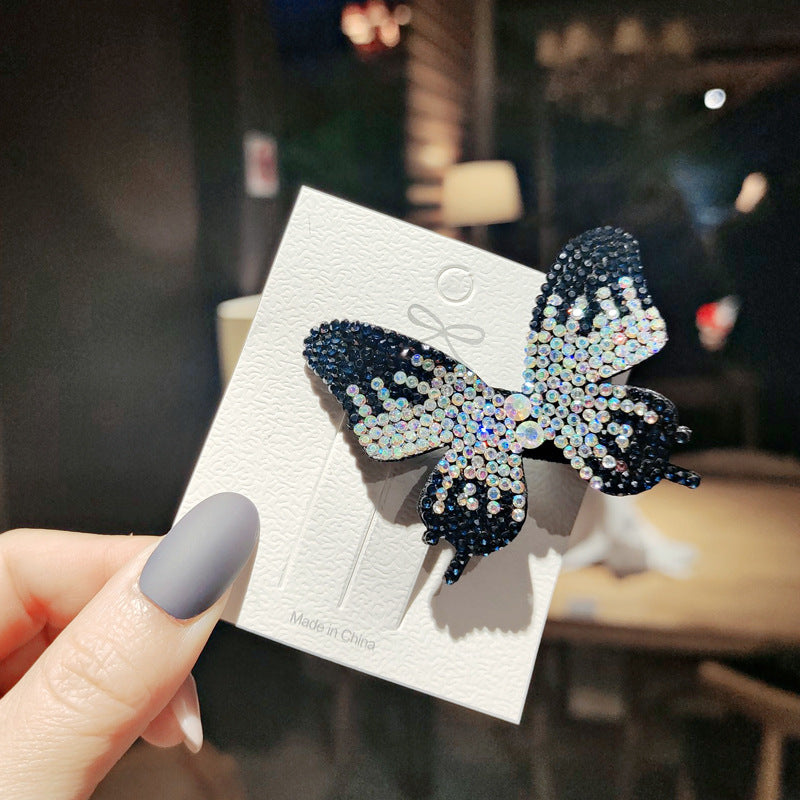 Fairy's Luminous Colored Diamond Butterfly Hairpin