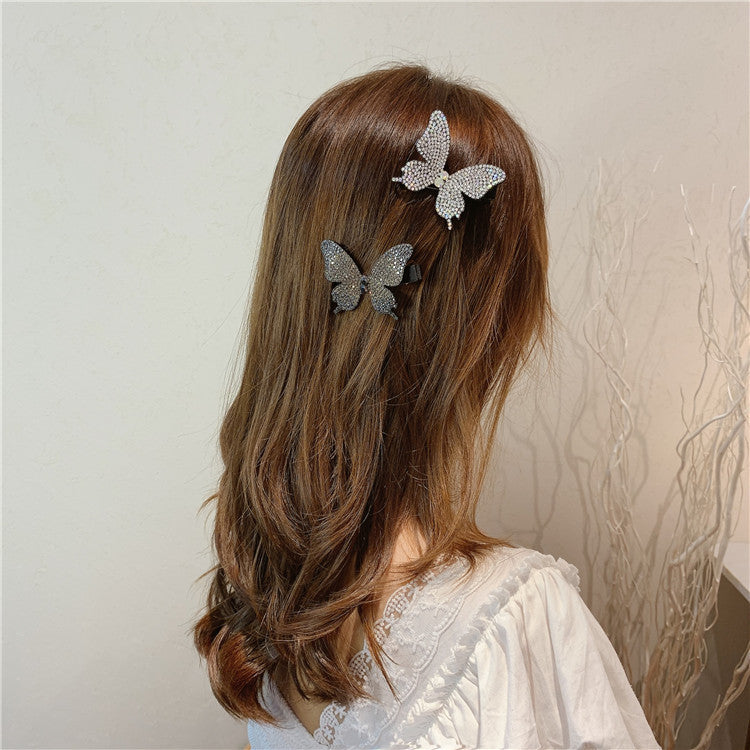 Fairy's Luminous Colored Diamond Butterfly Hairpin