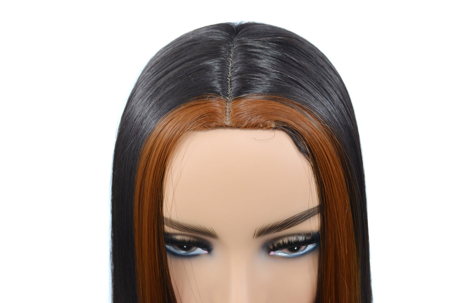 Real Hair Wig, Front Lace 13X5X1 Straight Highlight 1B 27 Hair Wigs