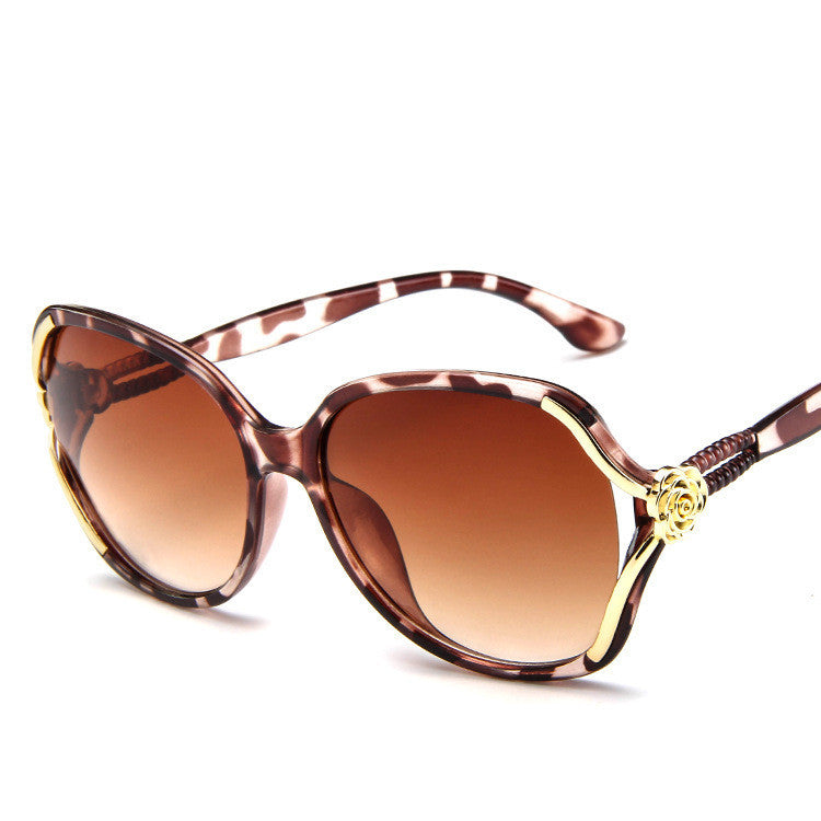 Ladies Sunglasses European and American Flower Sunglasses