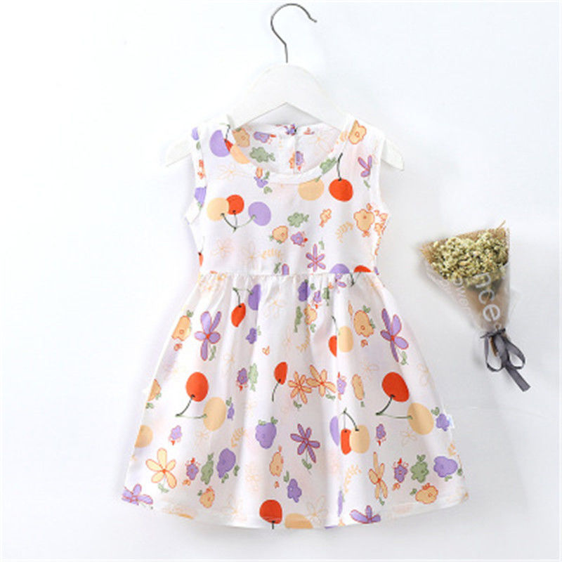 8 Style Baby Girls Dress Summer Cute Cartoon Baby Princess Birthday Party Knitted Dresses Toddler Costume Infant Kids Clothes