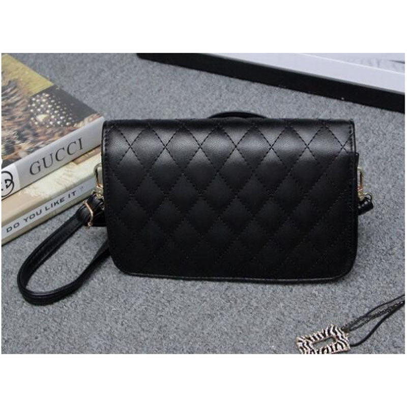 Chain Embroidery Thread Iron Edge Women's Bag Small Square Bag Shoulder Diagonal Cross