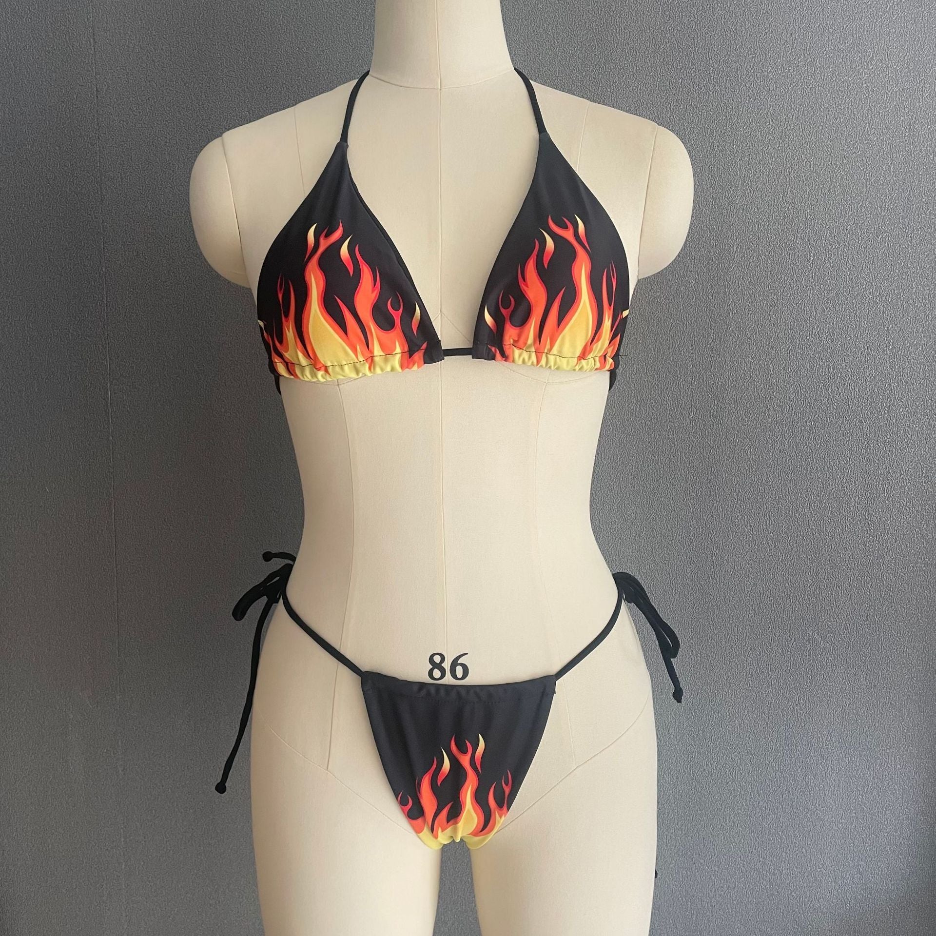 Bikini Women's Seperated Swimwear Digital Customized Printing