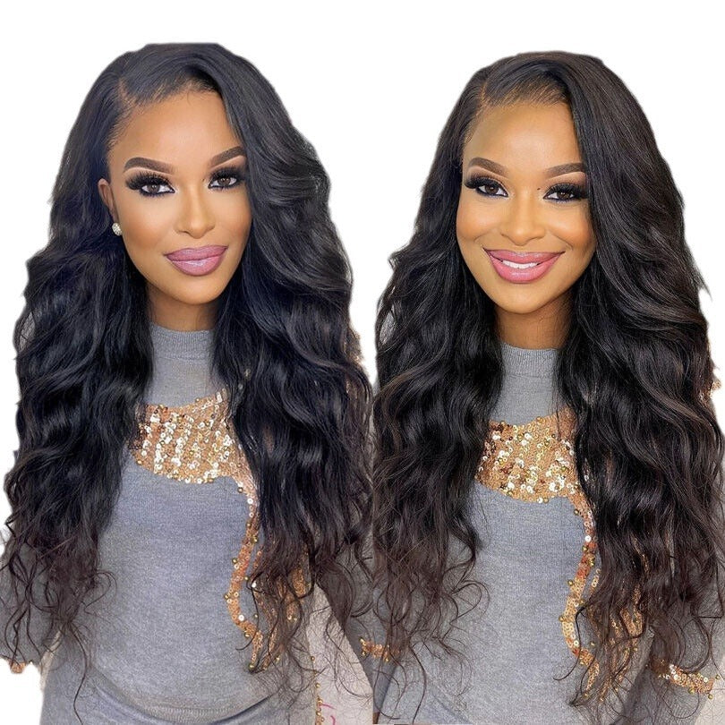 Women's Long Curly Hair Big Wave Wigs Chemical Fiber Full-head Wig