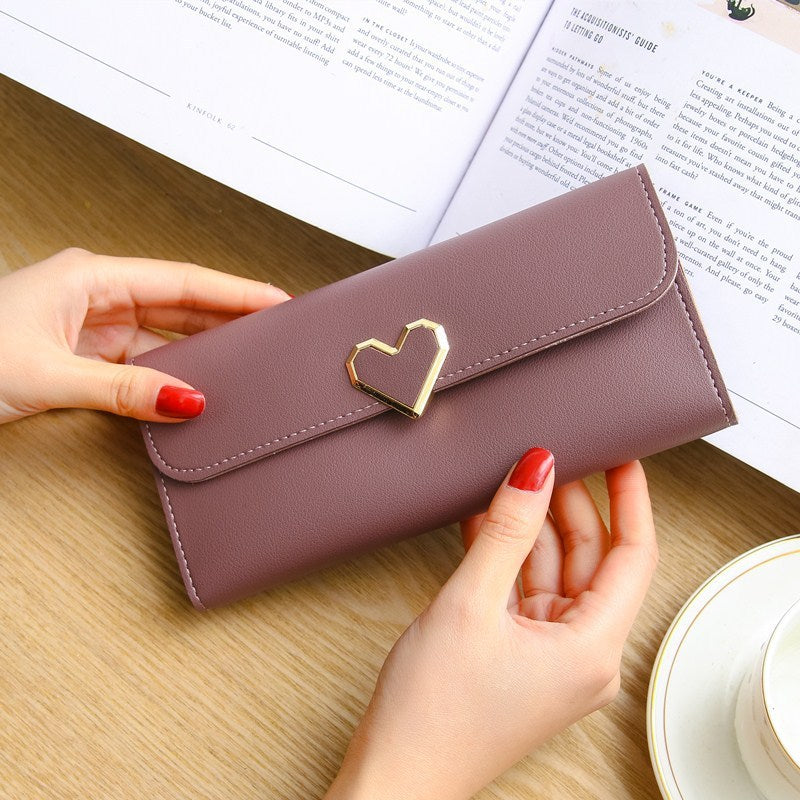 Women's Long Multi-Card Buckle Mobile Phone Wallet