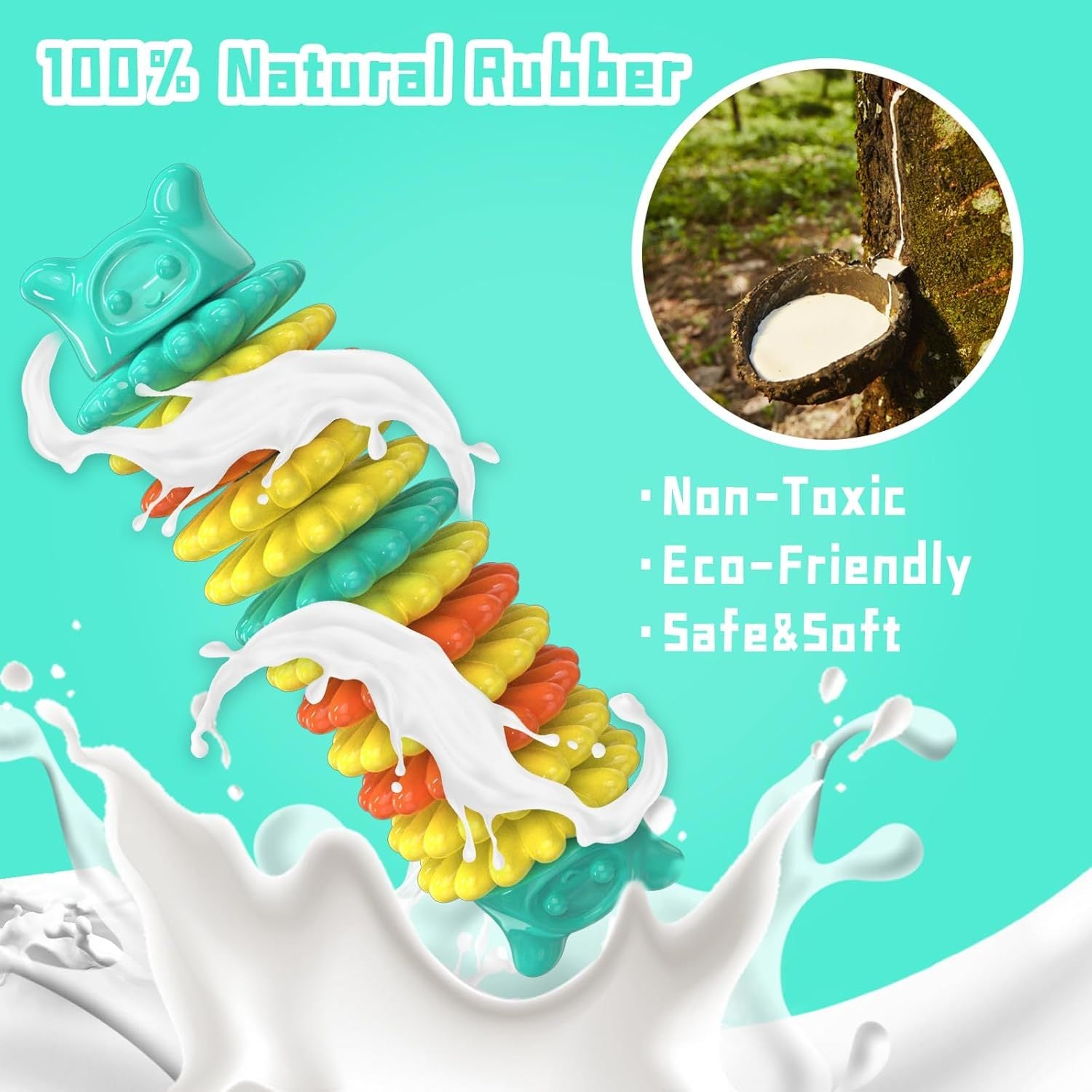 Dog Chew Toys For Aggressive Chewers Durable Dog Toys For Large Medium Small Breed Dogs Rubber Indestructible Dog Teething Toys Tough Interactive Outdoor Dog Toys For Entertainment