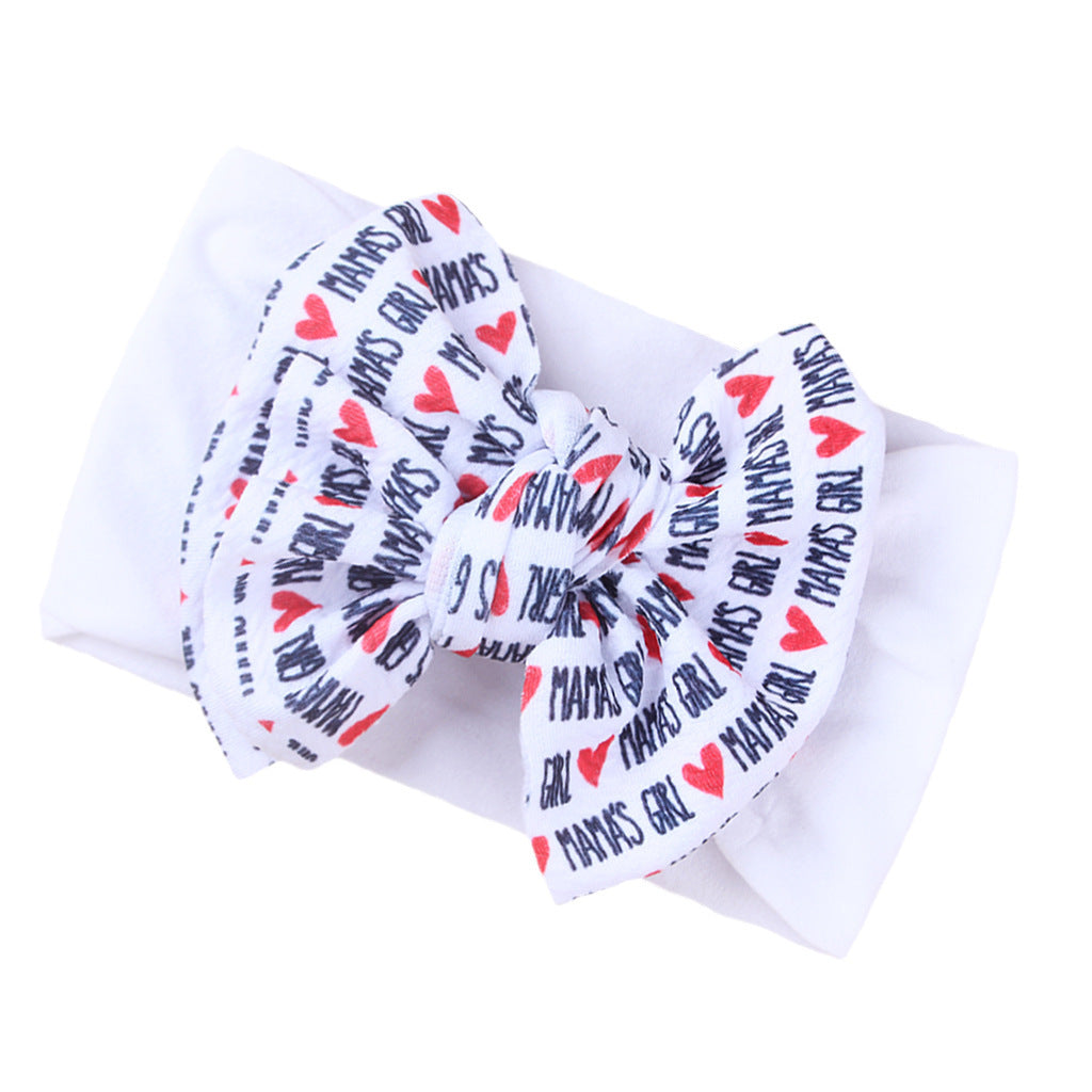 Fashion Kids Double Layer Printed Bow Bandana