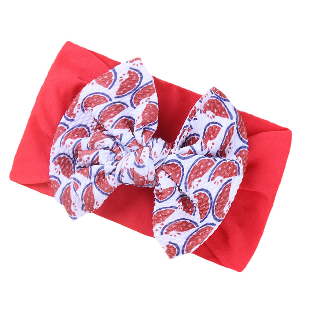 Fashion Kids Double Layer Printed Bow Bandana