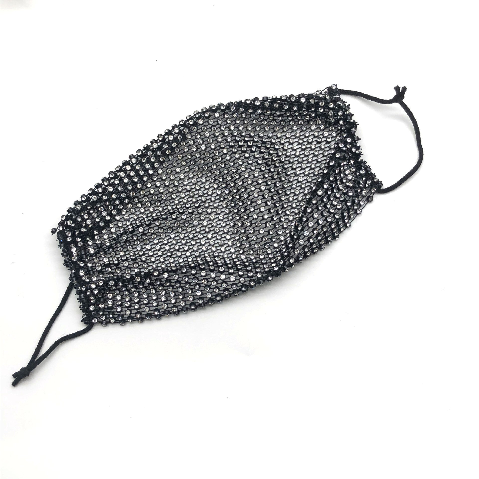 Rhinestone Mask European And American Net Celebrity Fishing Net Star Color Mask With Diamond