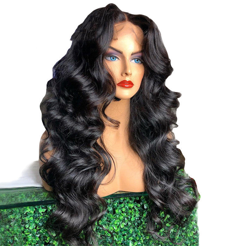 Wig Ladies Front Lace Chemical Fiber Long