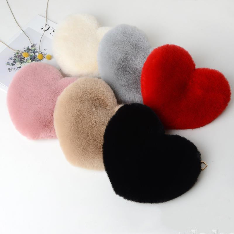 Love Bags For Women Plush Chain Shoulder Bags Valentine's Day Party Bag