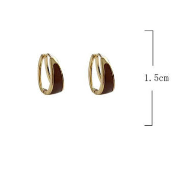 Elegant Retro Enamel Earrings Niche Design Advanced