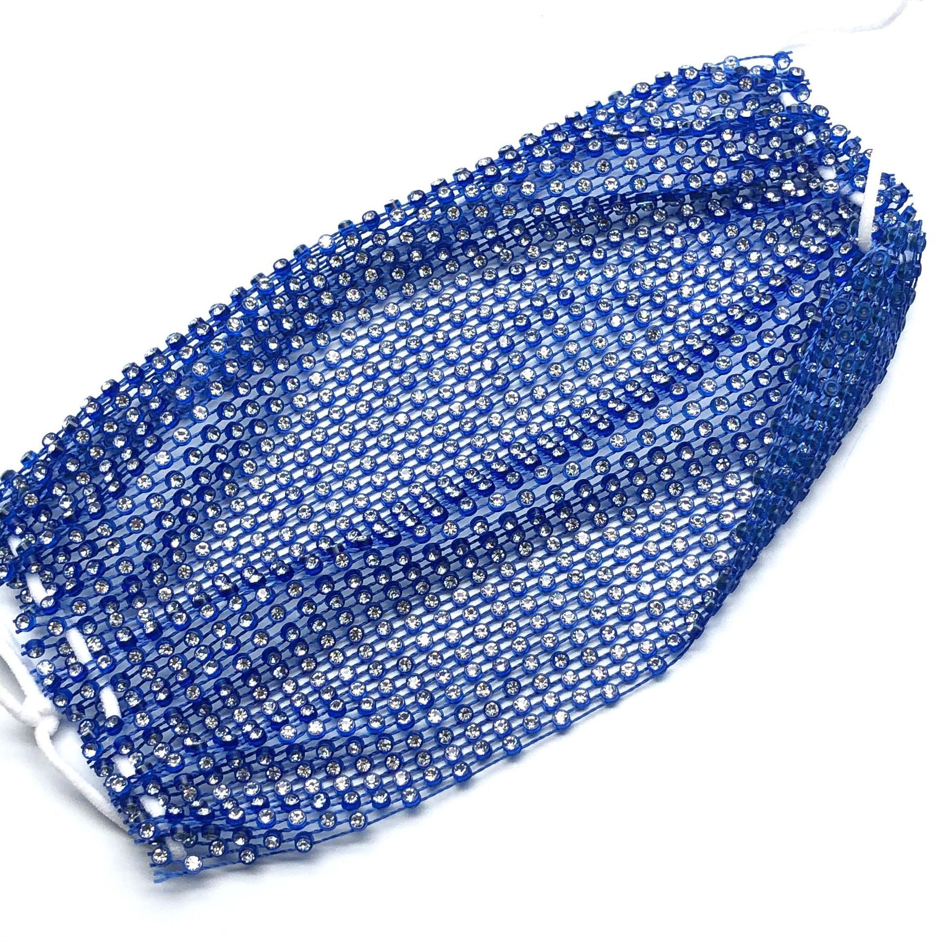 Rhinestone Mask European And American Net Celebrity Fishing Net Star Color Mask With Diamond