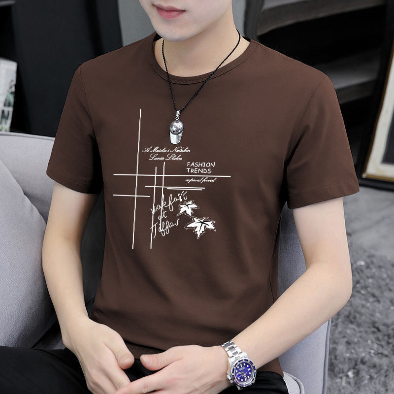 Summer Linen Men's Slim T-shirt