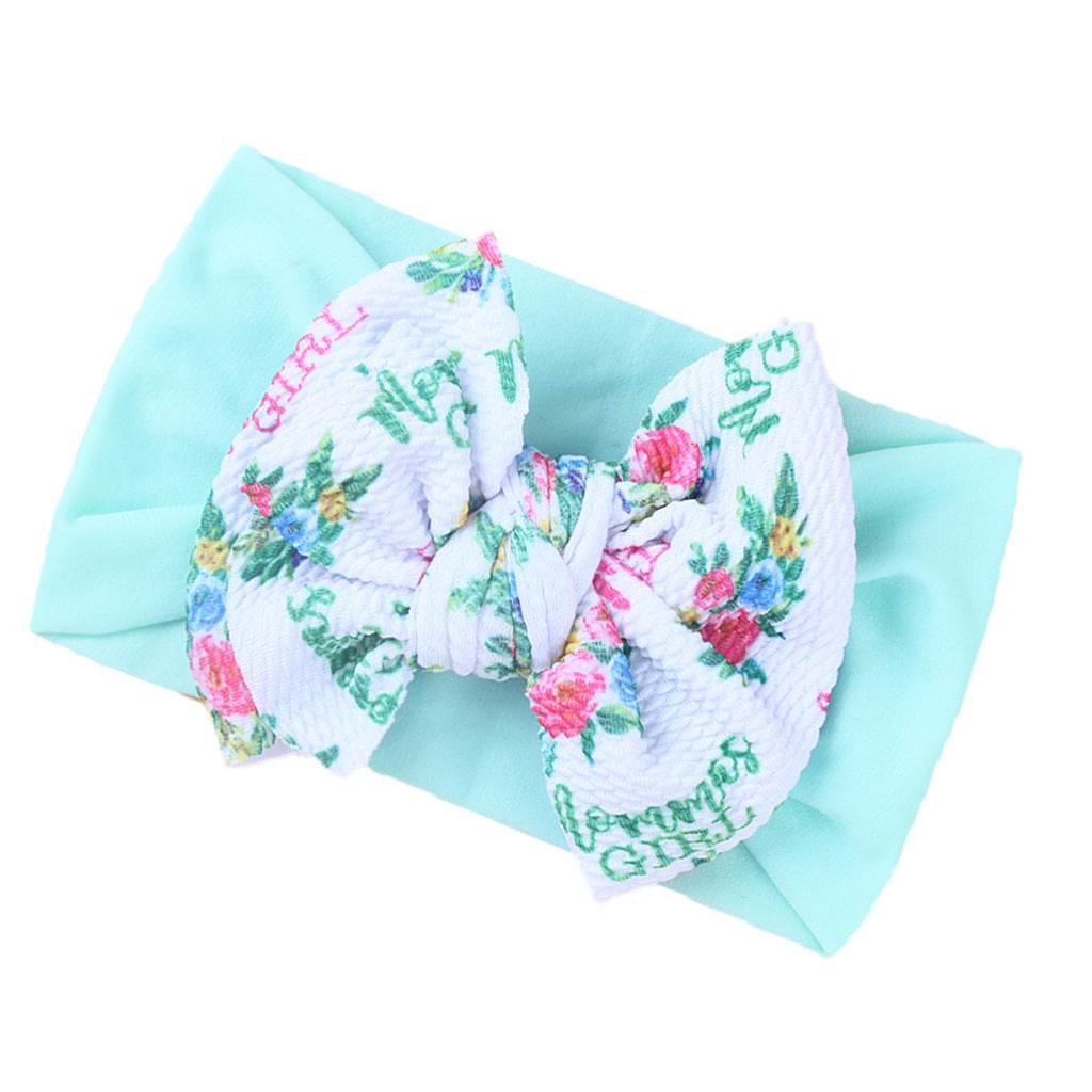 Fashion Kids Double Layer Printed Bow Bandana