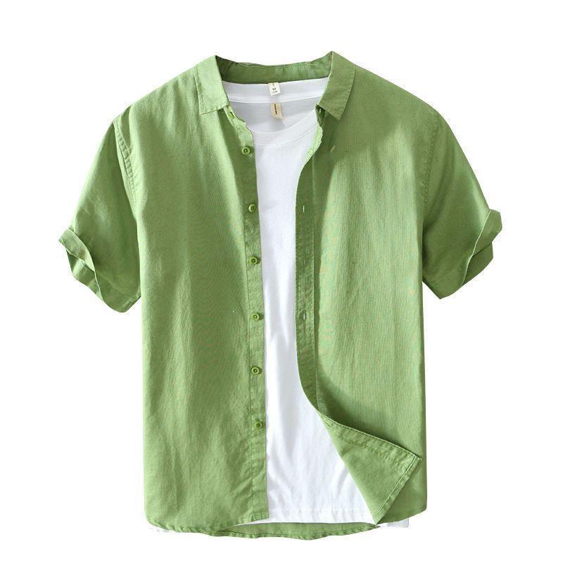 Slim-fit Breathable Cotton And Linen Daily Thin Cardigan