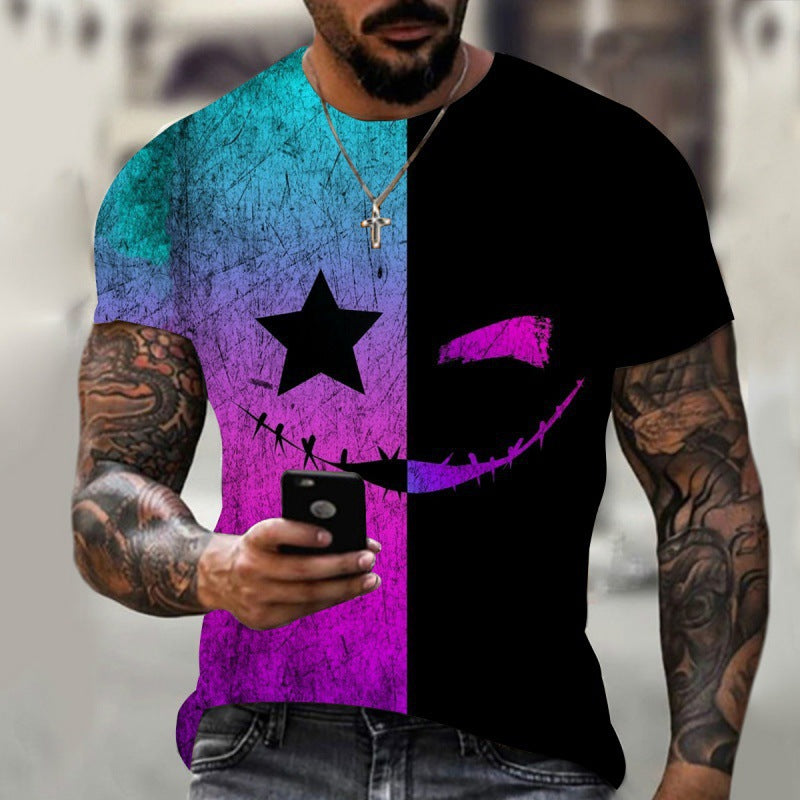 Fashion 3D Printed Full Body Pattern T-shirt