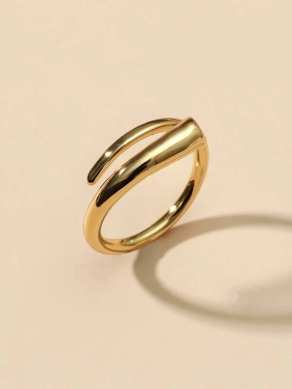 Women's Simple Alloy Geometric Open Adjustable Ring