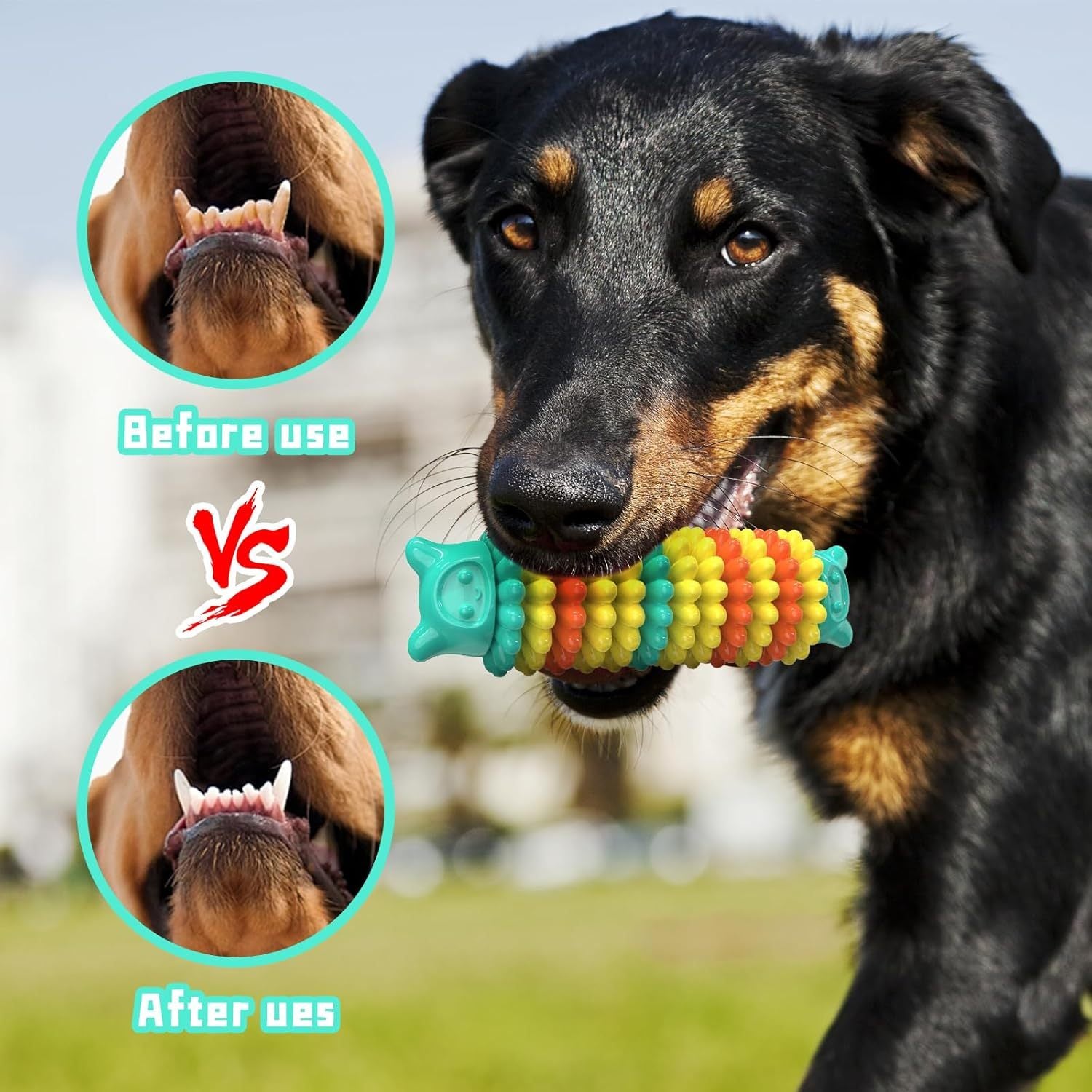 Dog Chew Toys For Aggressive Chewers Durable Dog Toys For Large Medium Small Breed Dogs Rubber Indestructible Dog Teething Toys Tough Interactive Outdoor Dog Toys For Entertainment