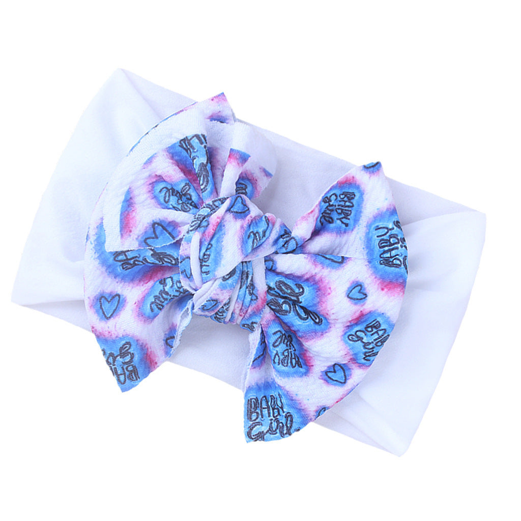 Fashion Kids Double Layer Printed Bow Bandana