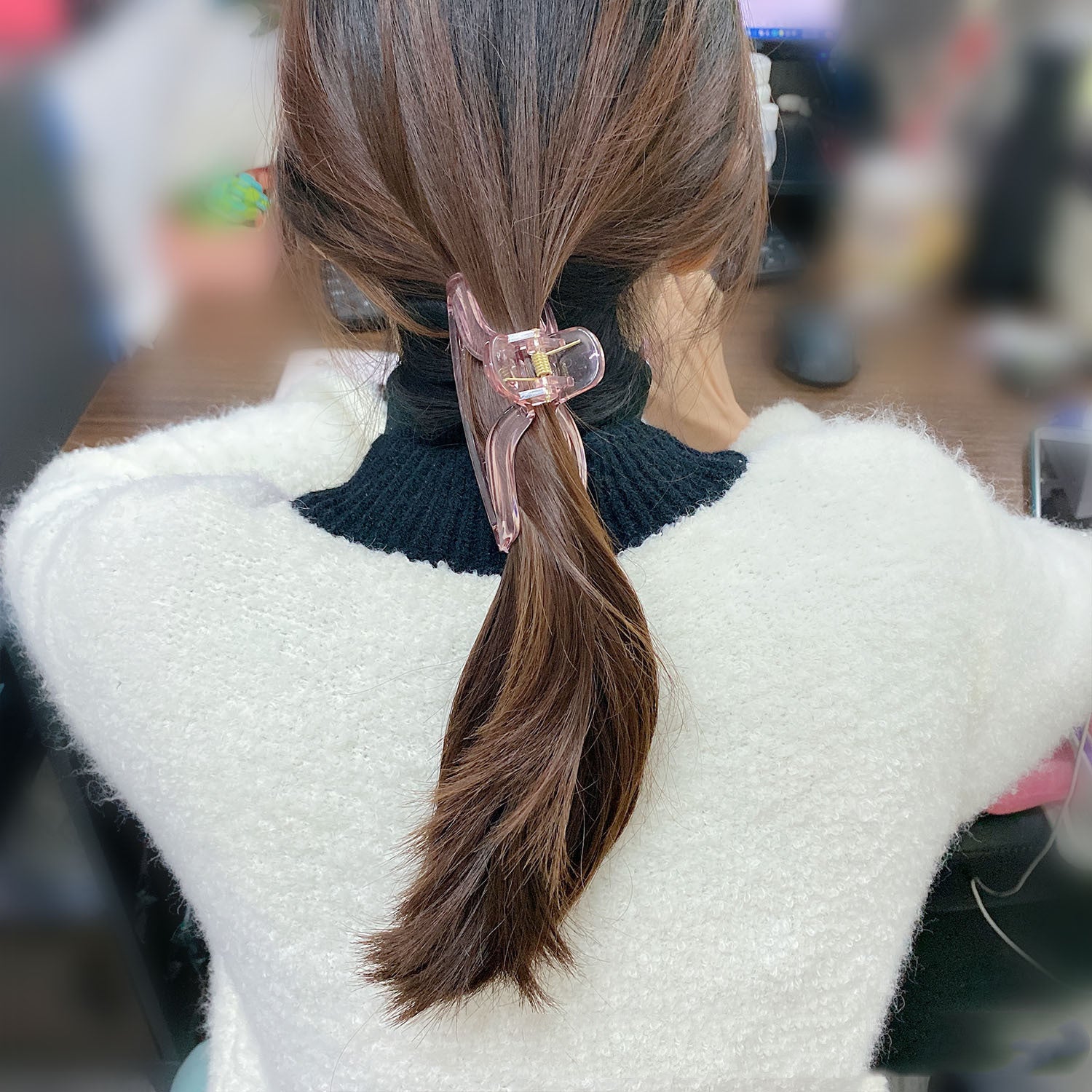 Women's Fashion Simple Transparent Hair Clips