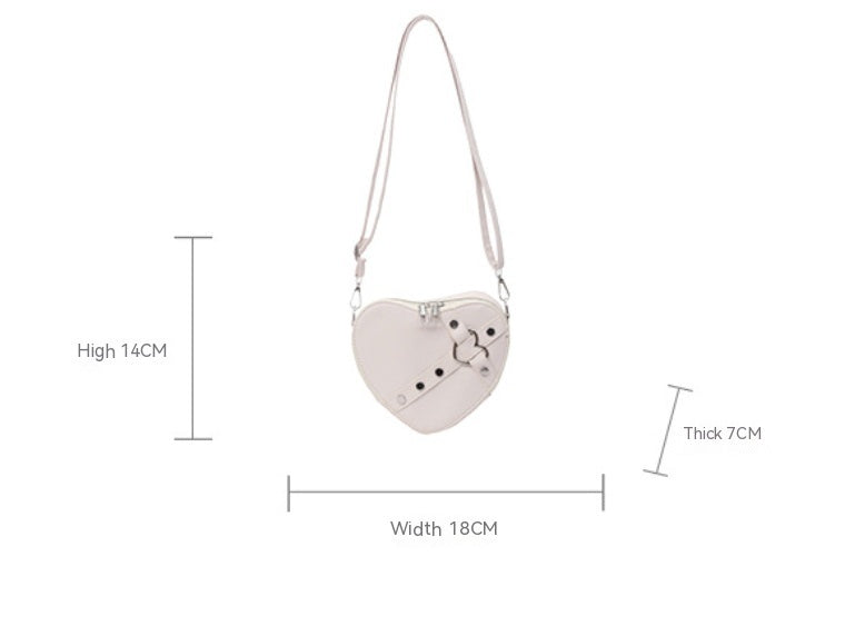 Women's Crossbody High-grade Heart-shaped Box Bag