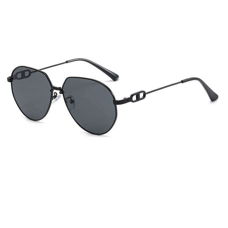 Mens Fashion Trend Oval Frame Sunglasses