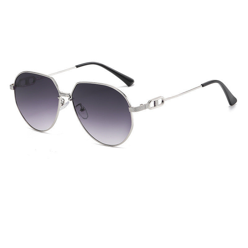 Mens Fashion Trend Oval Frame Sunglasses