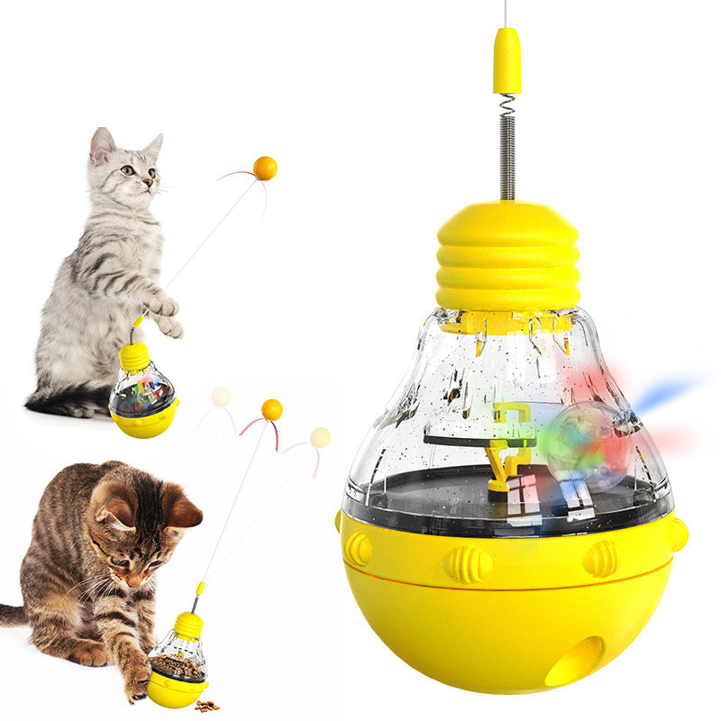 Rope Green Tires Rugby Barbell Ball Electric Yellow Cat Interactive Toys Wand Toy Indoor Cat Nip Toys Cat Cat Wand Toy Cat Kitten Wand Toy Kitty Funny Balls Slow Food Dispenser Feeder Treat Dispe