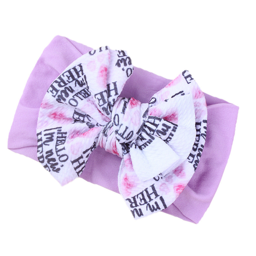 Fashion Kids Double Layer Printed Bow Bandana