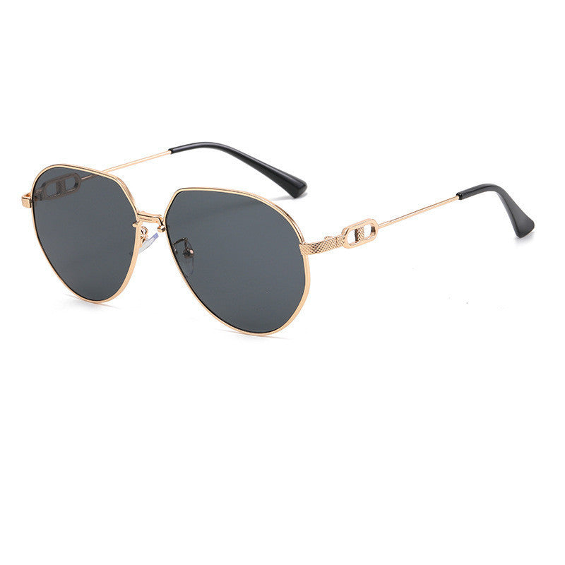 Mens Fashion Trend Oval Frame Sunglasses