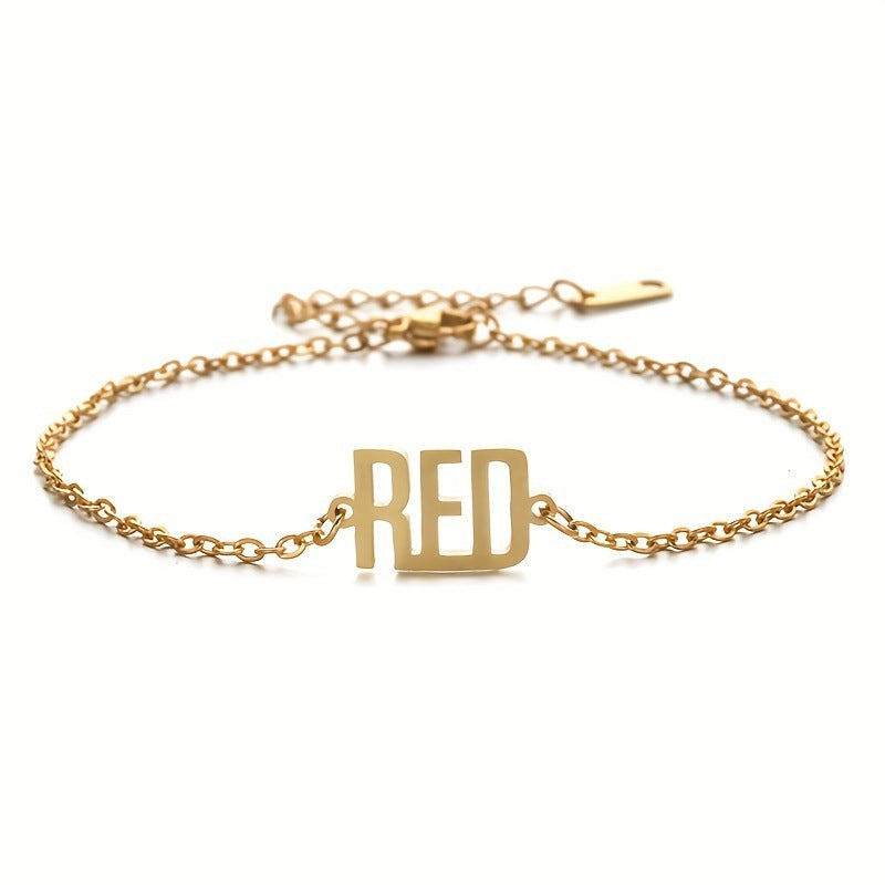 Real Gold Plating O Chain Stainless Steel Anklets