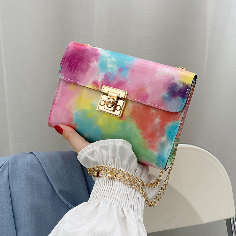 New Trendy Fashion All-match Chain Bag Texture Single Shoulder Messenger Small Bag